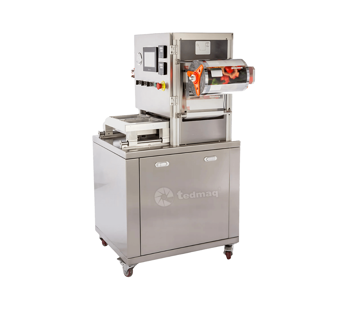 SELLADORA DE BANDEJAS CON ATMÓSFERA MODIFICADA MUEBLE AL PISO REF.E-SBAMMP