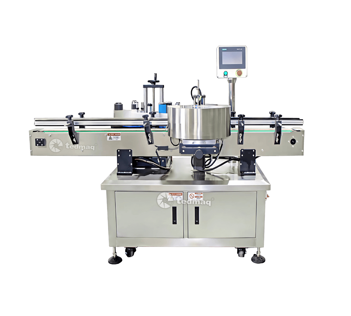 ETIQUETADORA ENVASE REDONDO ALTA VELOCIDAD REF.E-EAVD